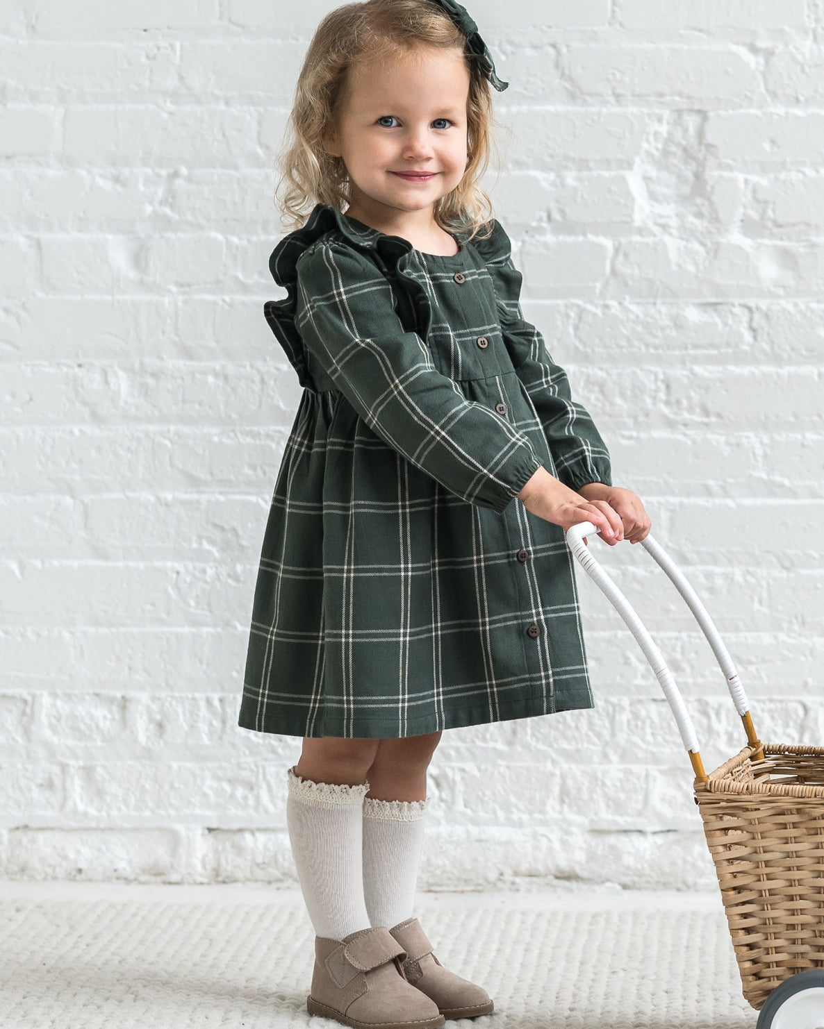 Rya Flannel Ruffle Dress