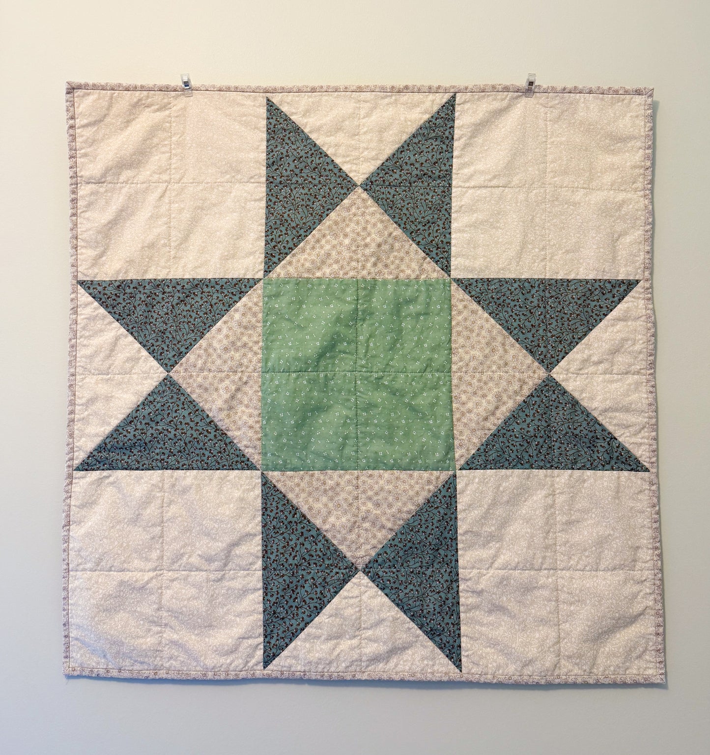 Handmade Baby Quilt - Ohio Star no. 005