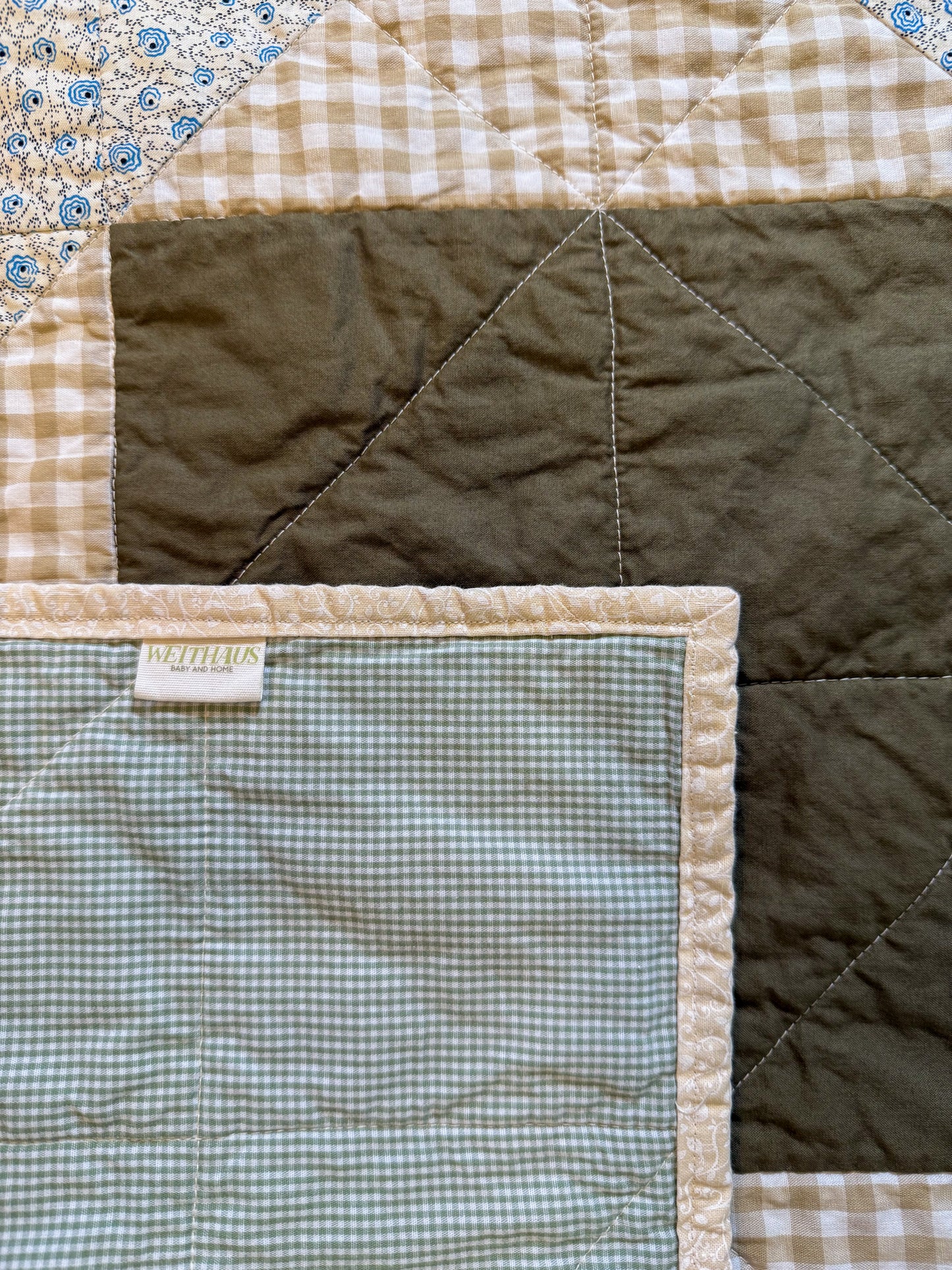 Handmade Baby Quilt - Union Star no. 006