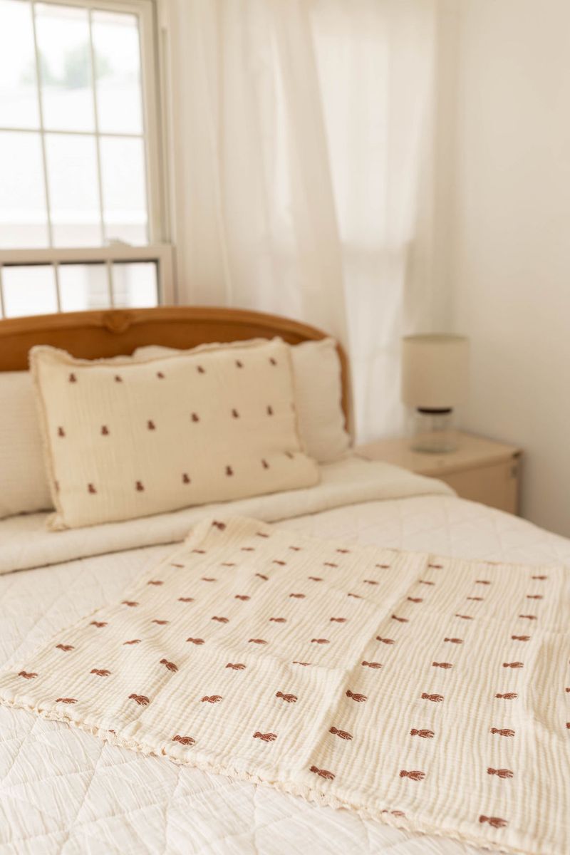Layered Gauze Blanket - Teddy