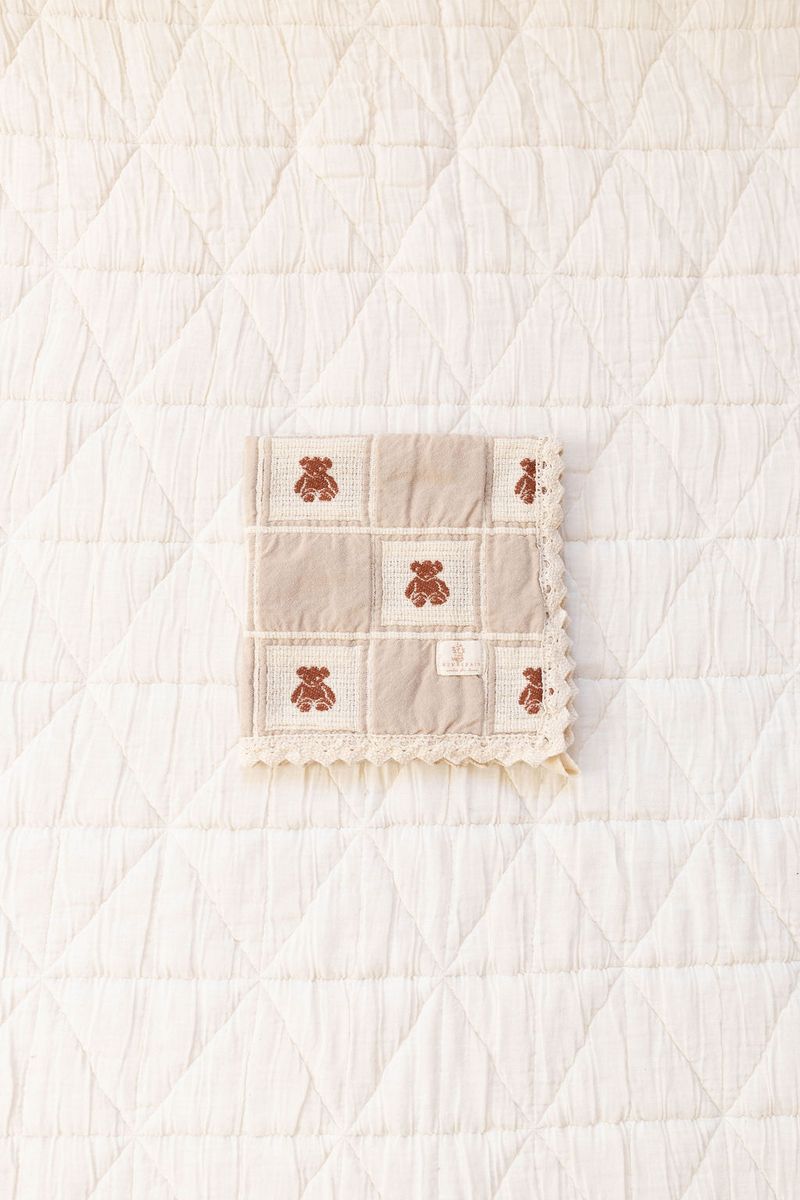 Patchwork Lovey - Teddy