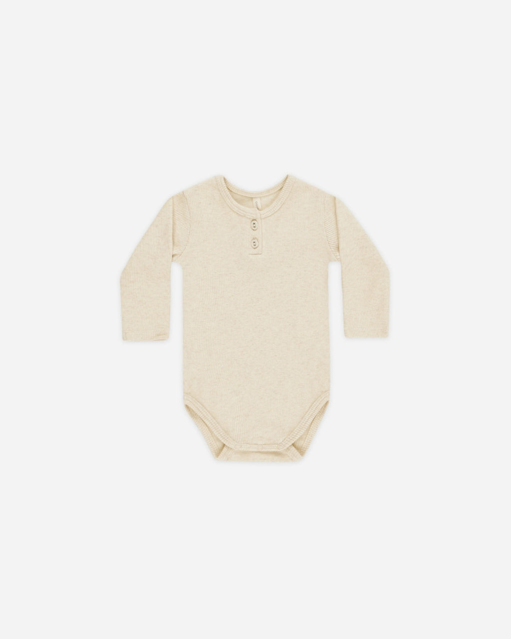 Ribbed Long Sleeve Onesie - Oatmeal