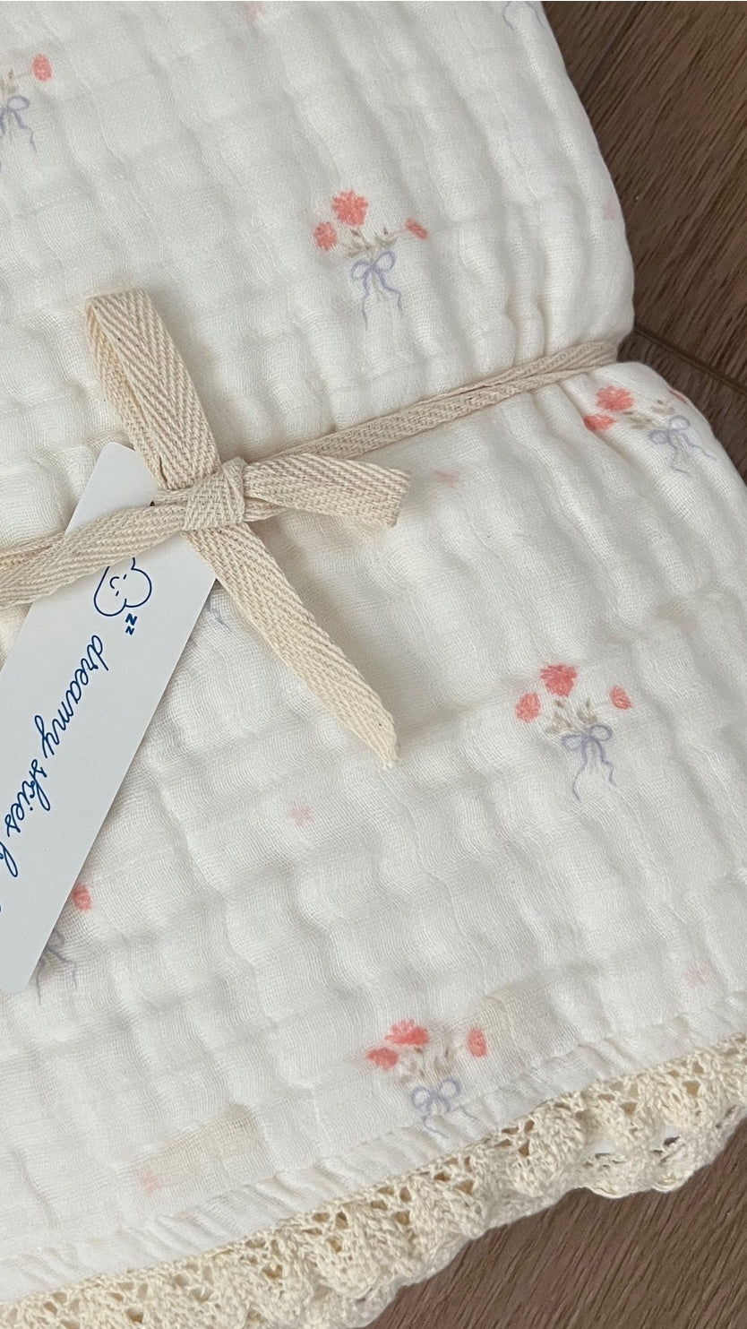 6 Layer Gauze Blanket - Bowquet