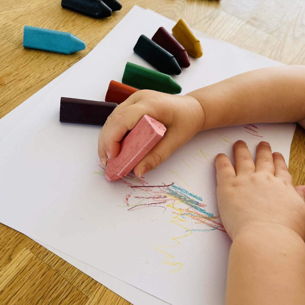 Beeswax Crayons - Triangles (8pk)