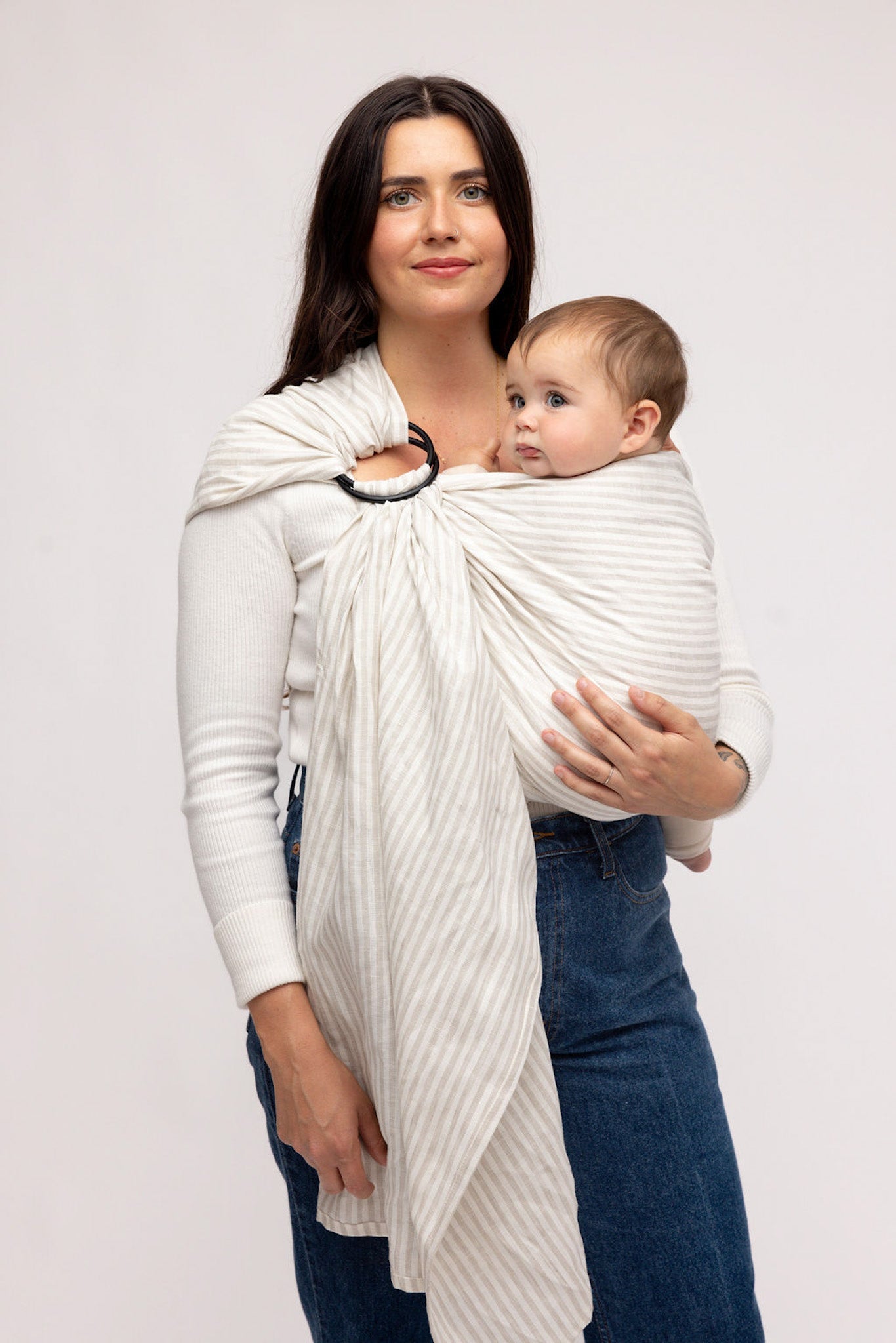 Linen Ring Sling - Swan