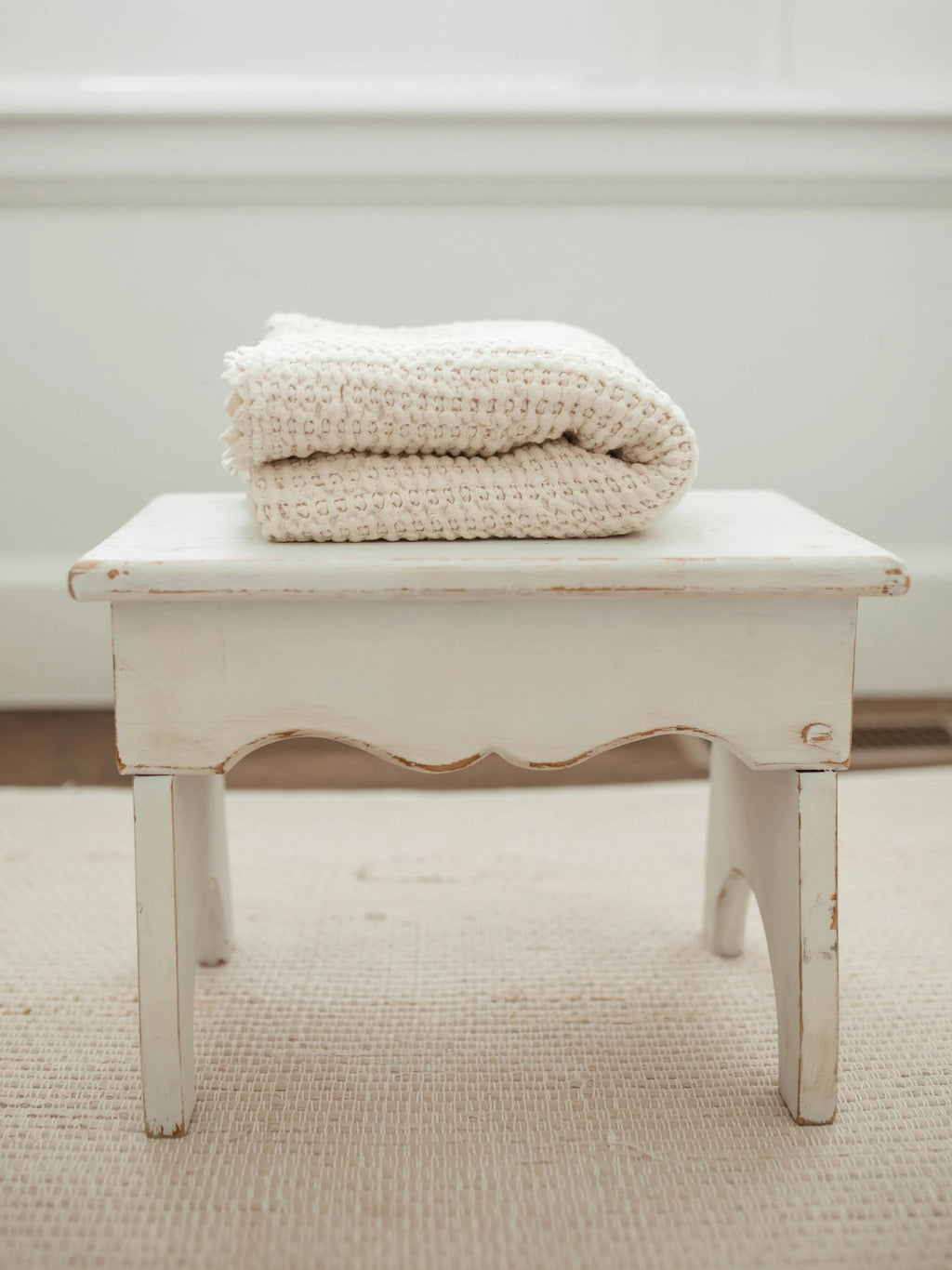 Cozy Waffle Blanket - Milk