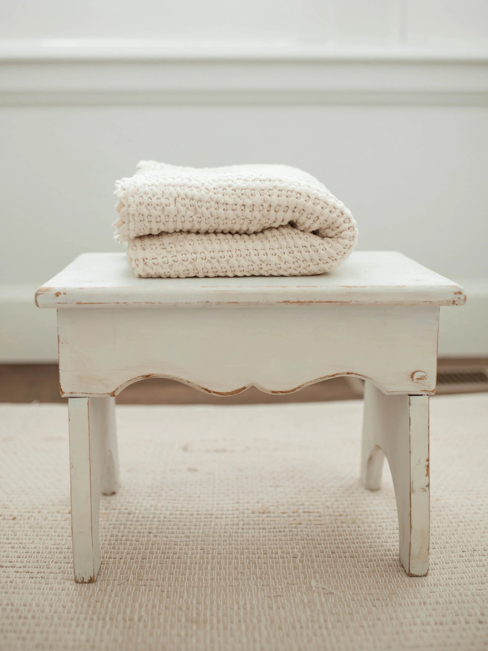 Cozy Waffle Blanket - Milk