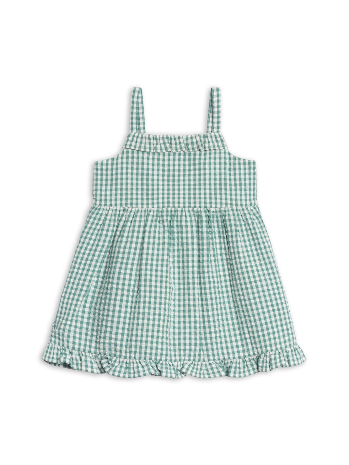 Juliette Seersucker Tank Dress - Laguna Gingham