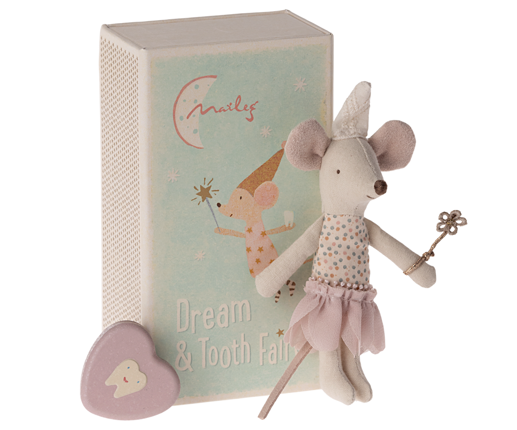 Tooth Fairy Mouse, Little Sister in Match Box