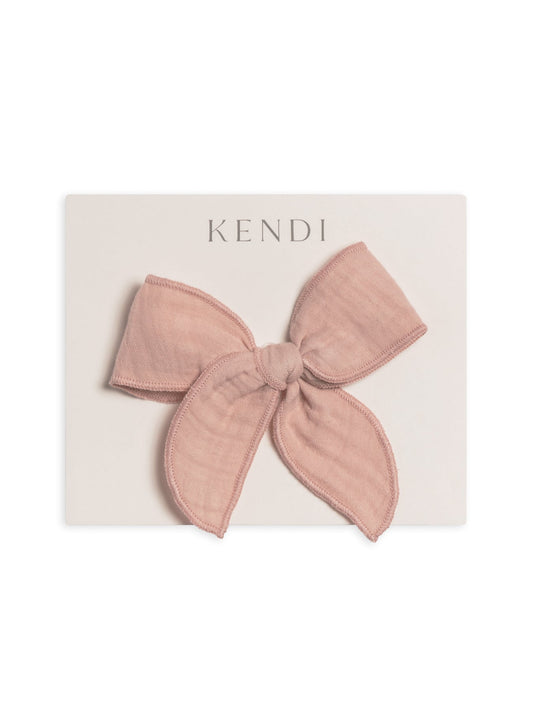Muslin Bow Hair Clip