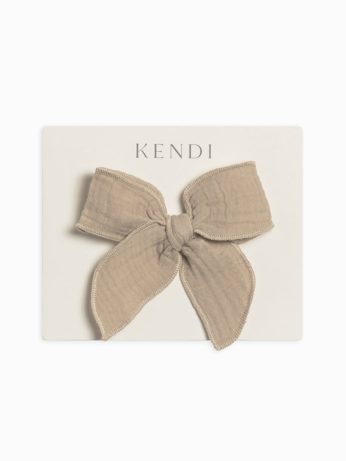 Muslin Bow Hair Clip