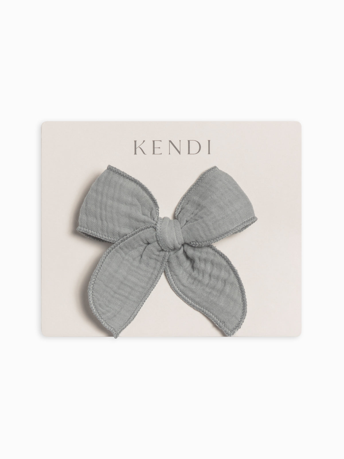 Muslin Bow Hair Clip