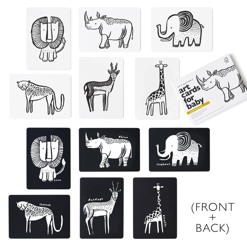 Art Cards For Baby - Safari Animals