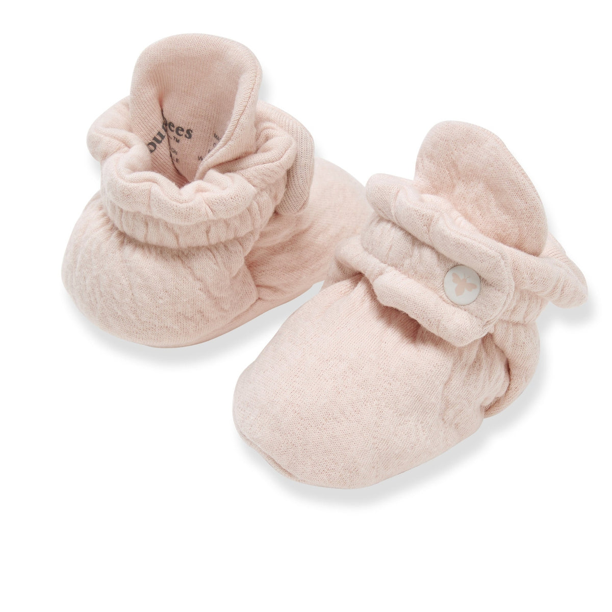 Organic Cotton Quilted Baby Booties