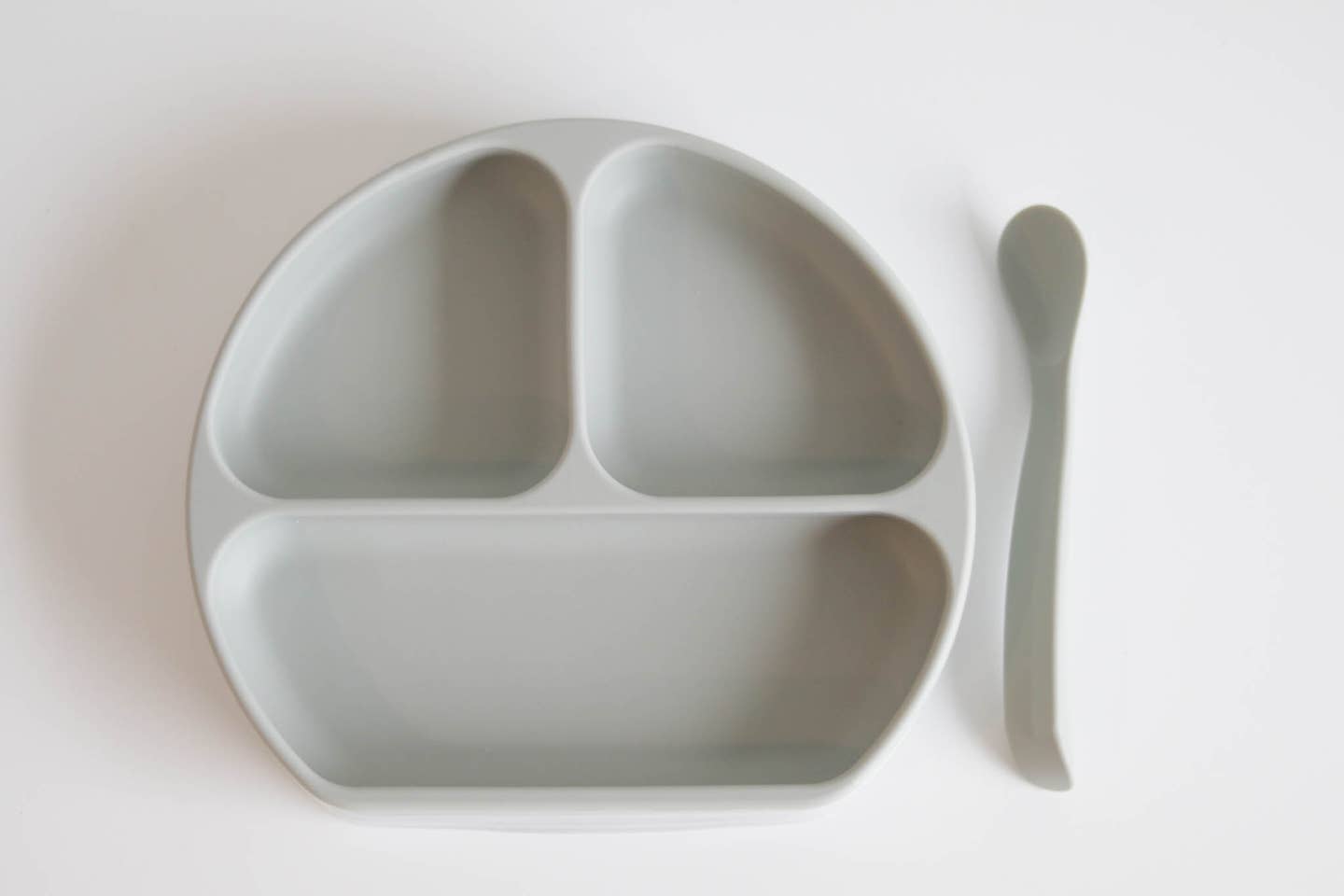 Silicone Suction Plate with Lid and Spoon