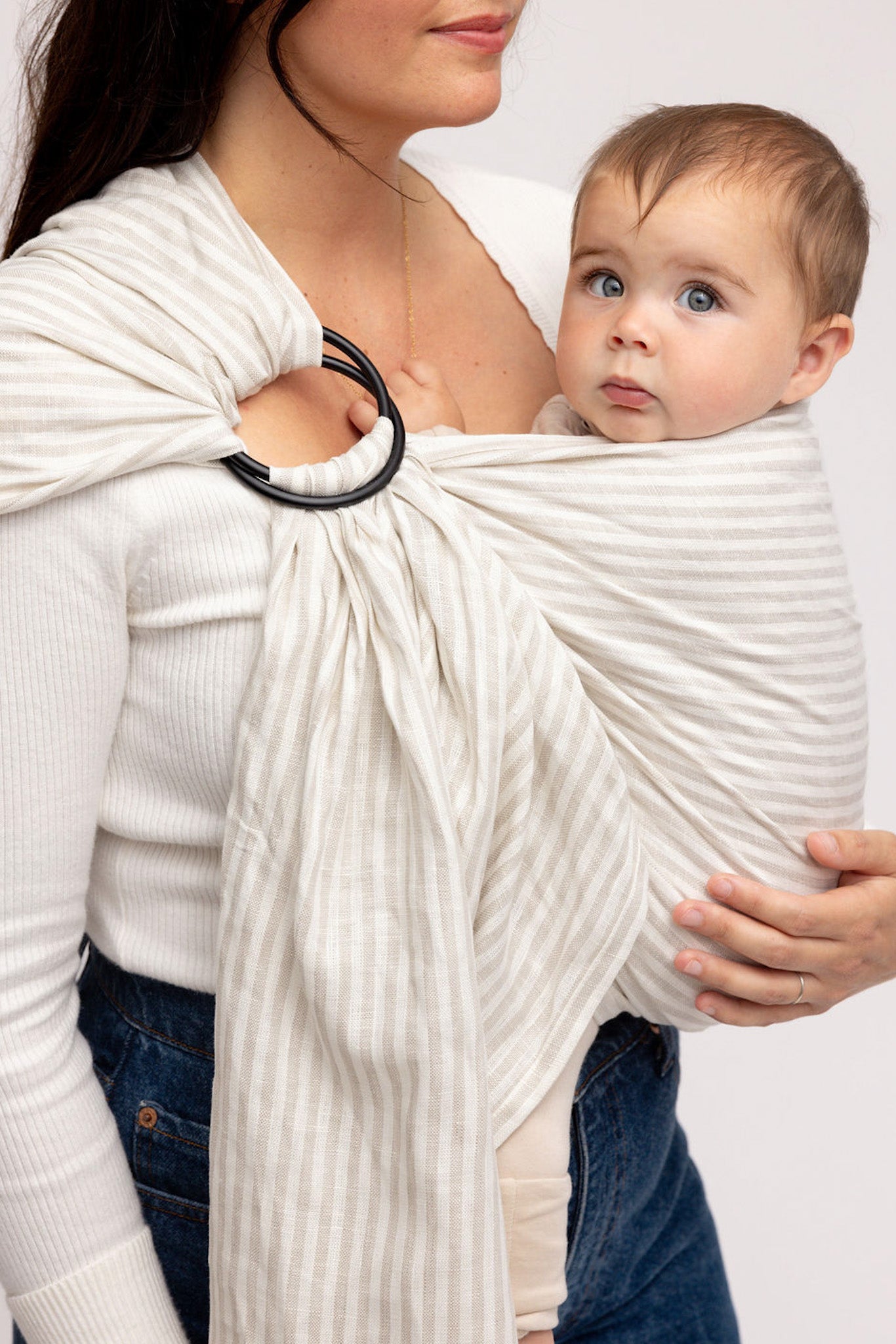 Linen Ring Sling - Swan