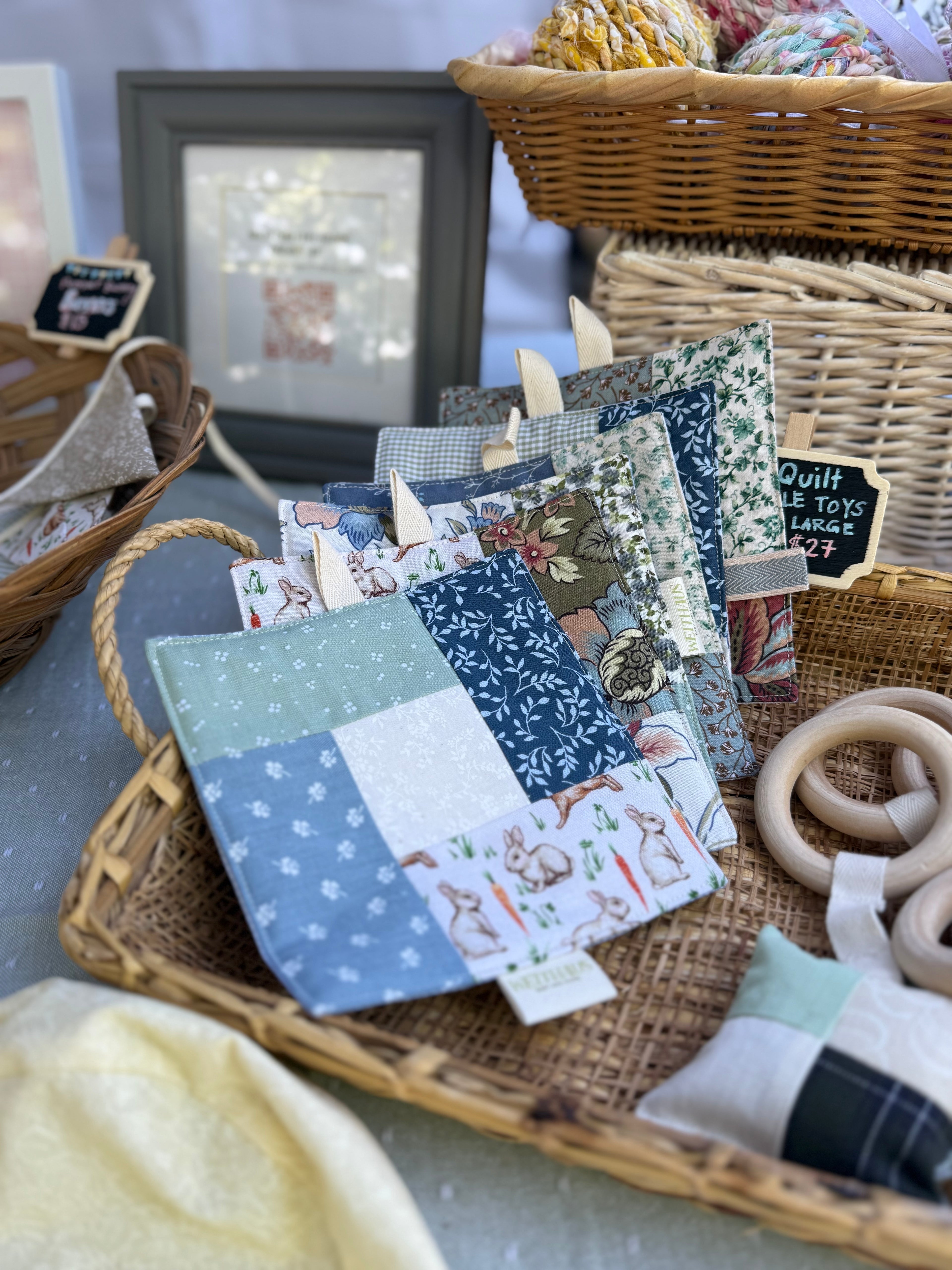 Mini Quilt Crinkle Toy