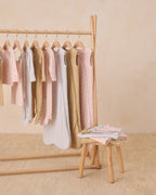 Modal Zip Footie - Pink Blossom