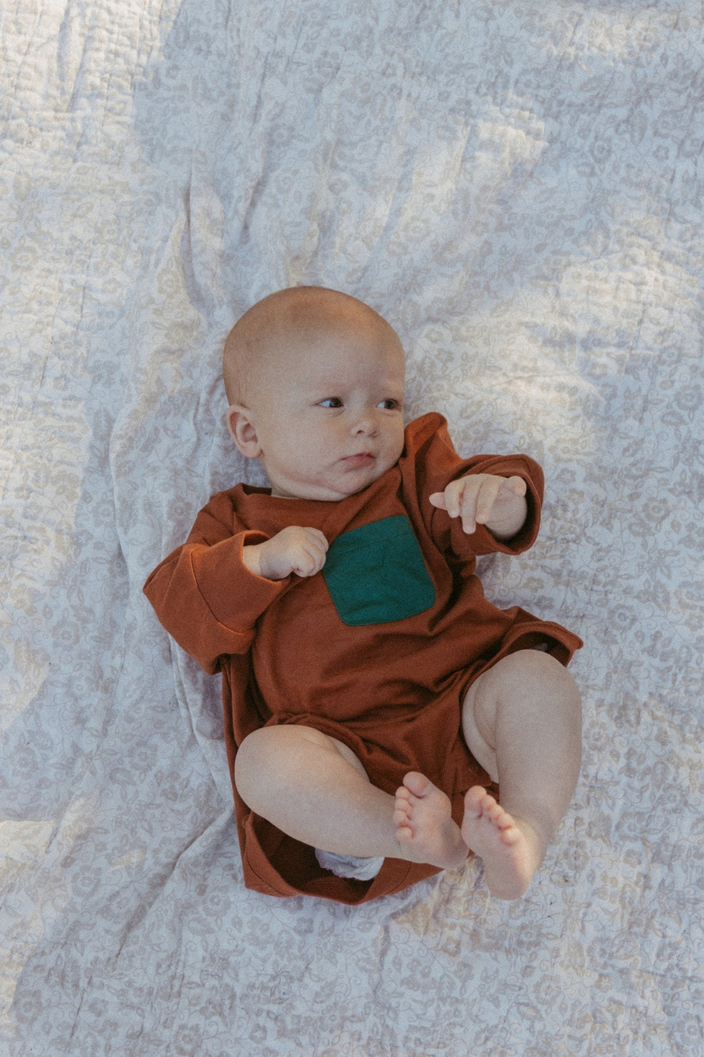 Harley Pocket Romper in Sequoia