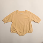 Harley Pocket Romper in Yellow