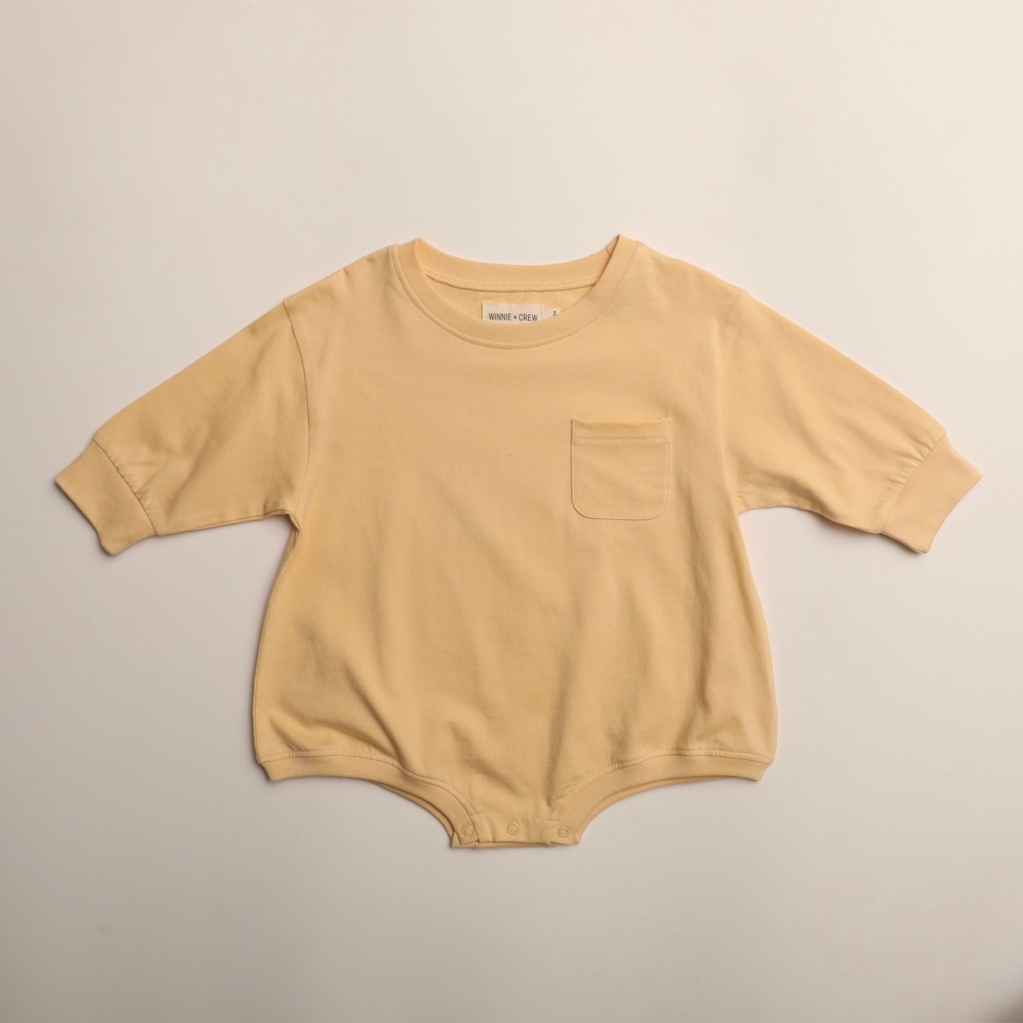 Harley Pocket Romper in Yellow