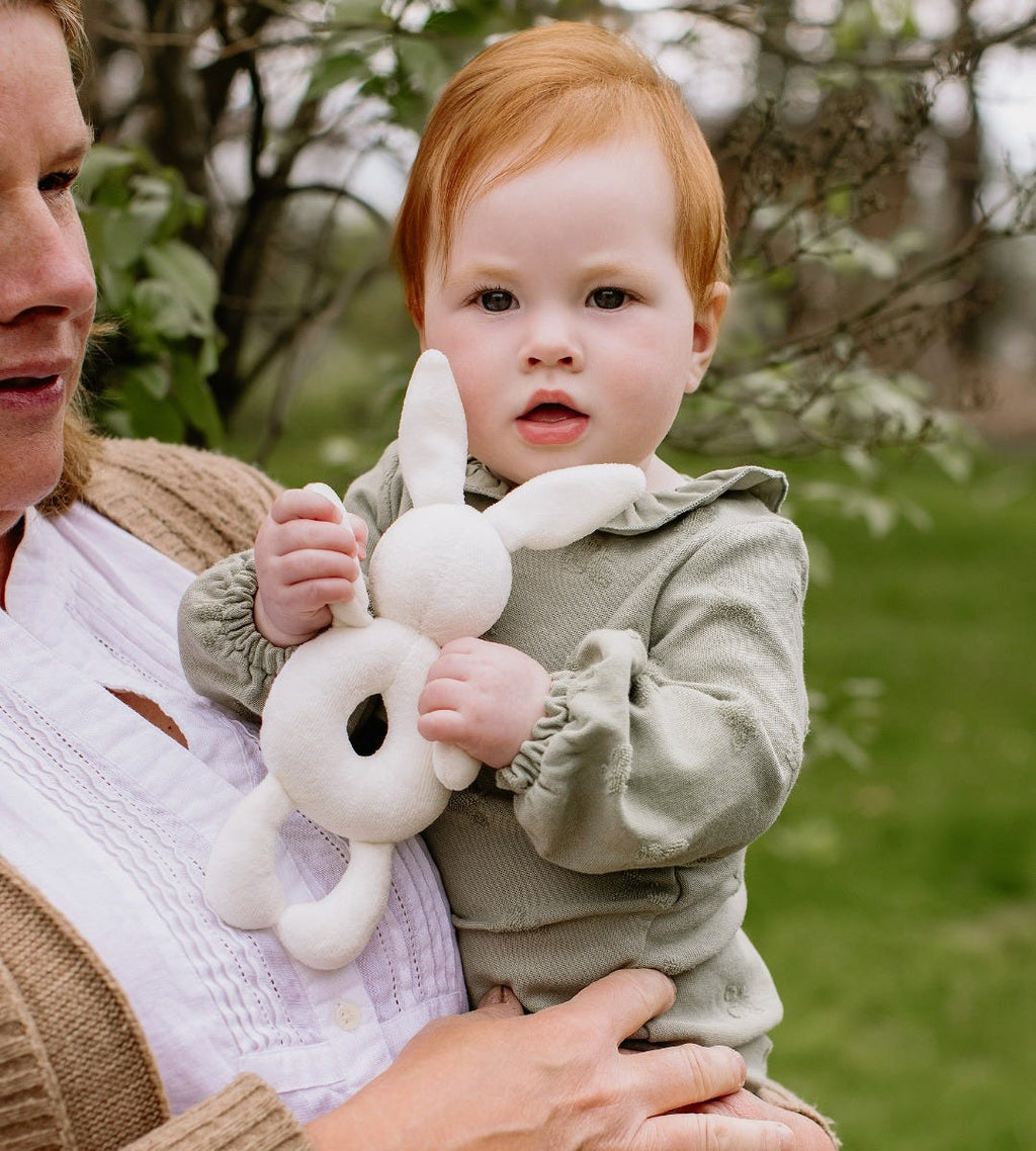Plush Bunny Baby Rattle