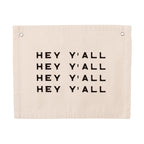 Hey Y'all Repeat Canvas Banner