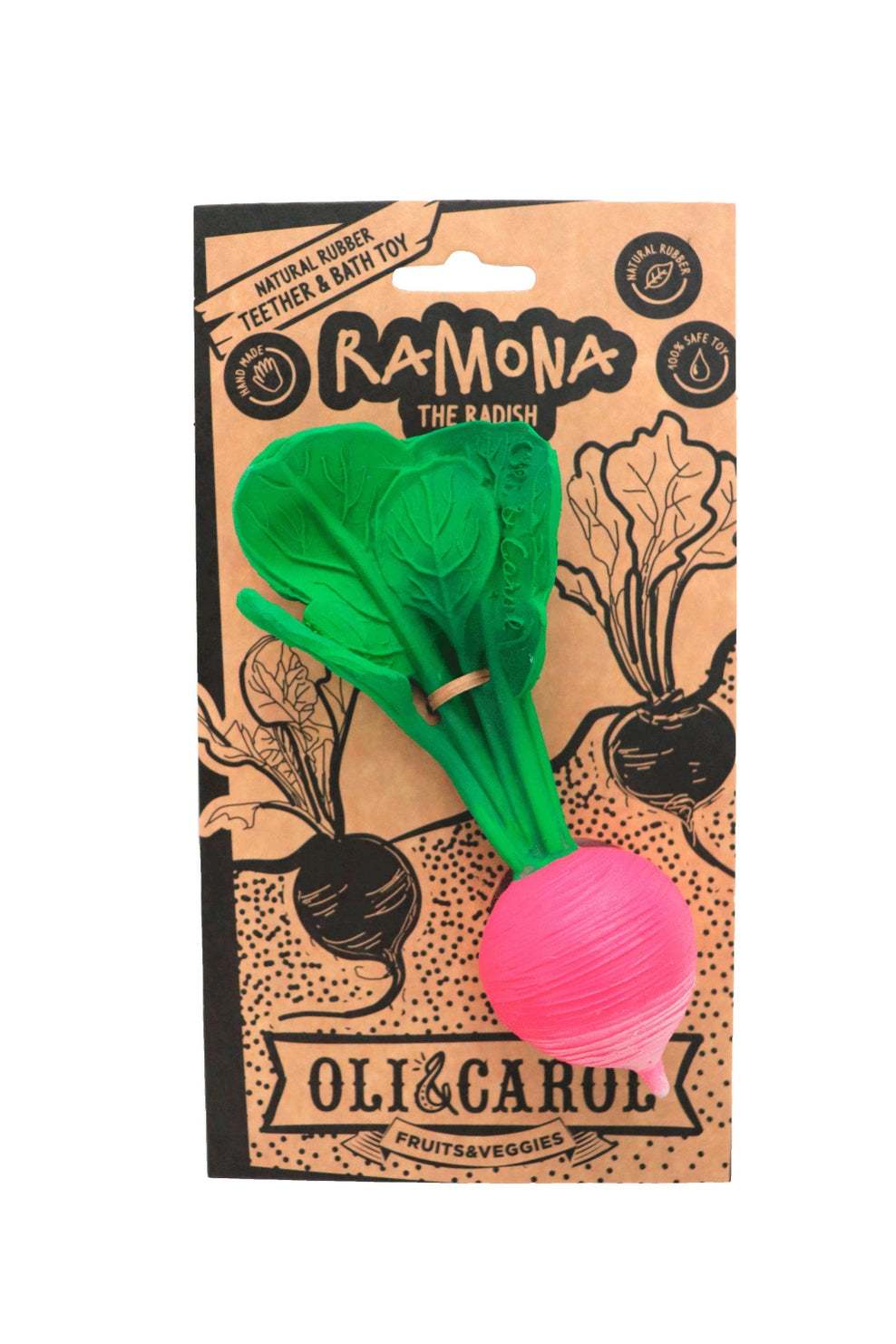 Ramona the Radish Teether & Bath Toy