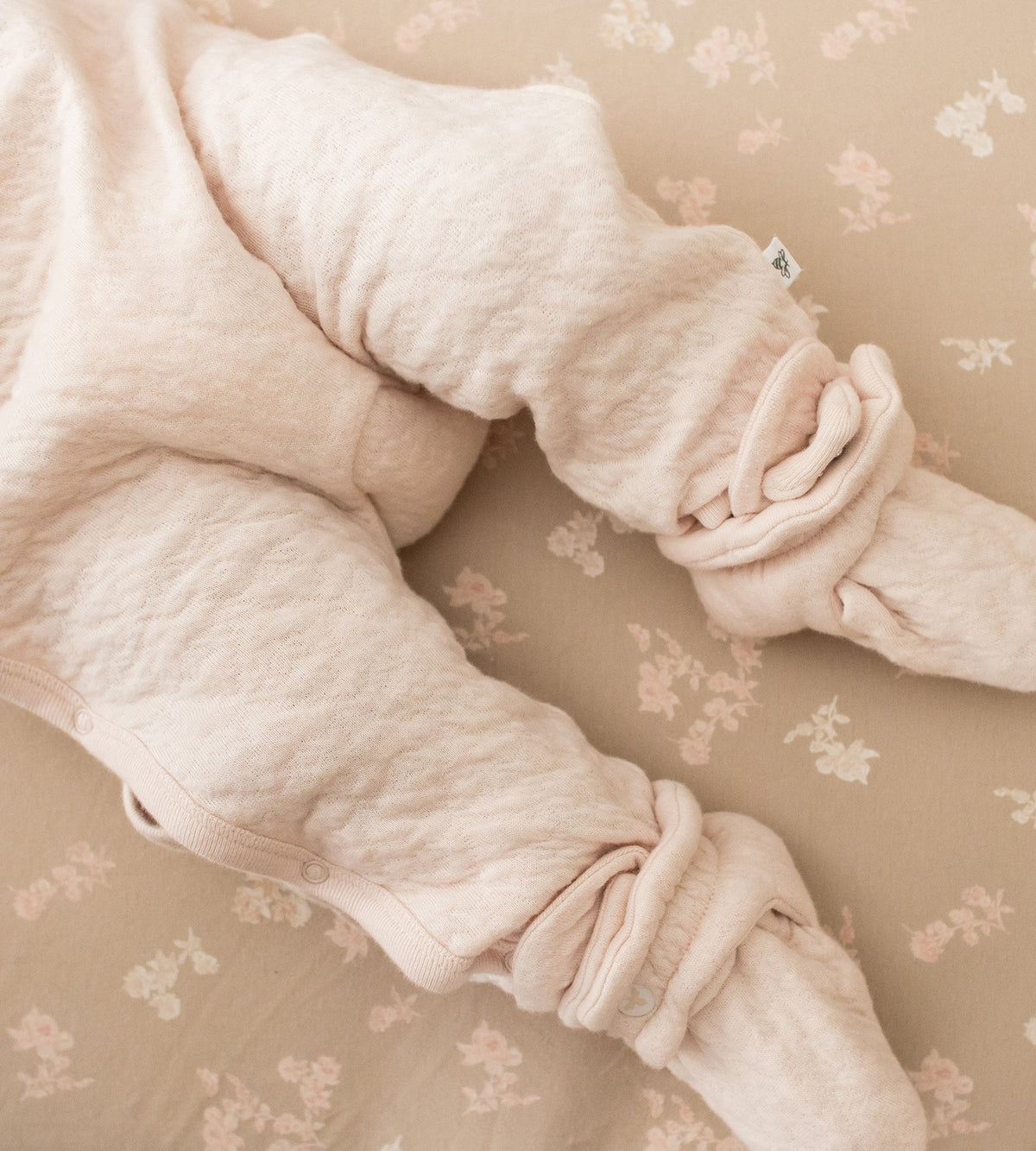 Organic Cotton Quilted Baby Booties