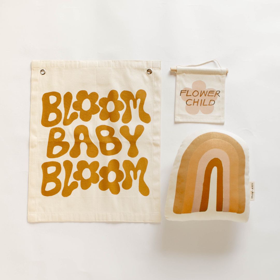 Bloom Baby Bloom Canvas Banner