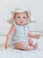 Seersucker Sun Hat