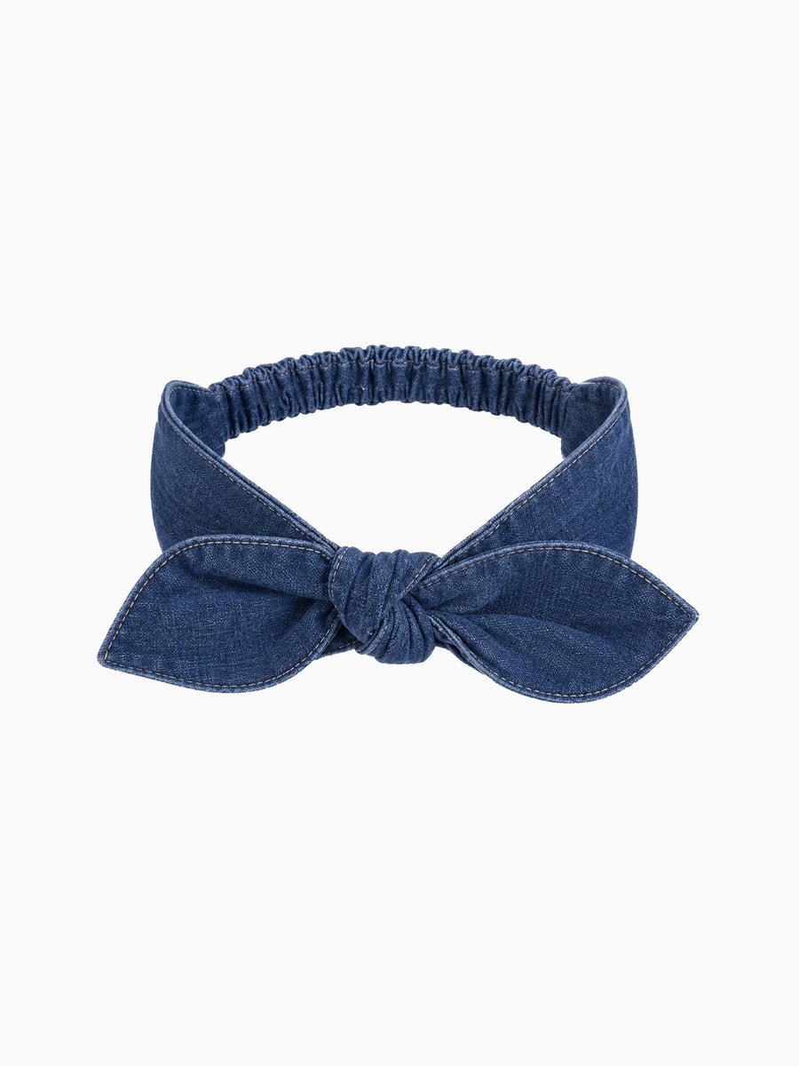 Chambray Bow Headband