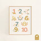 Count To 10 Art Print