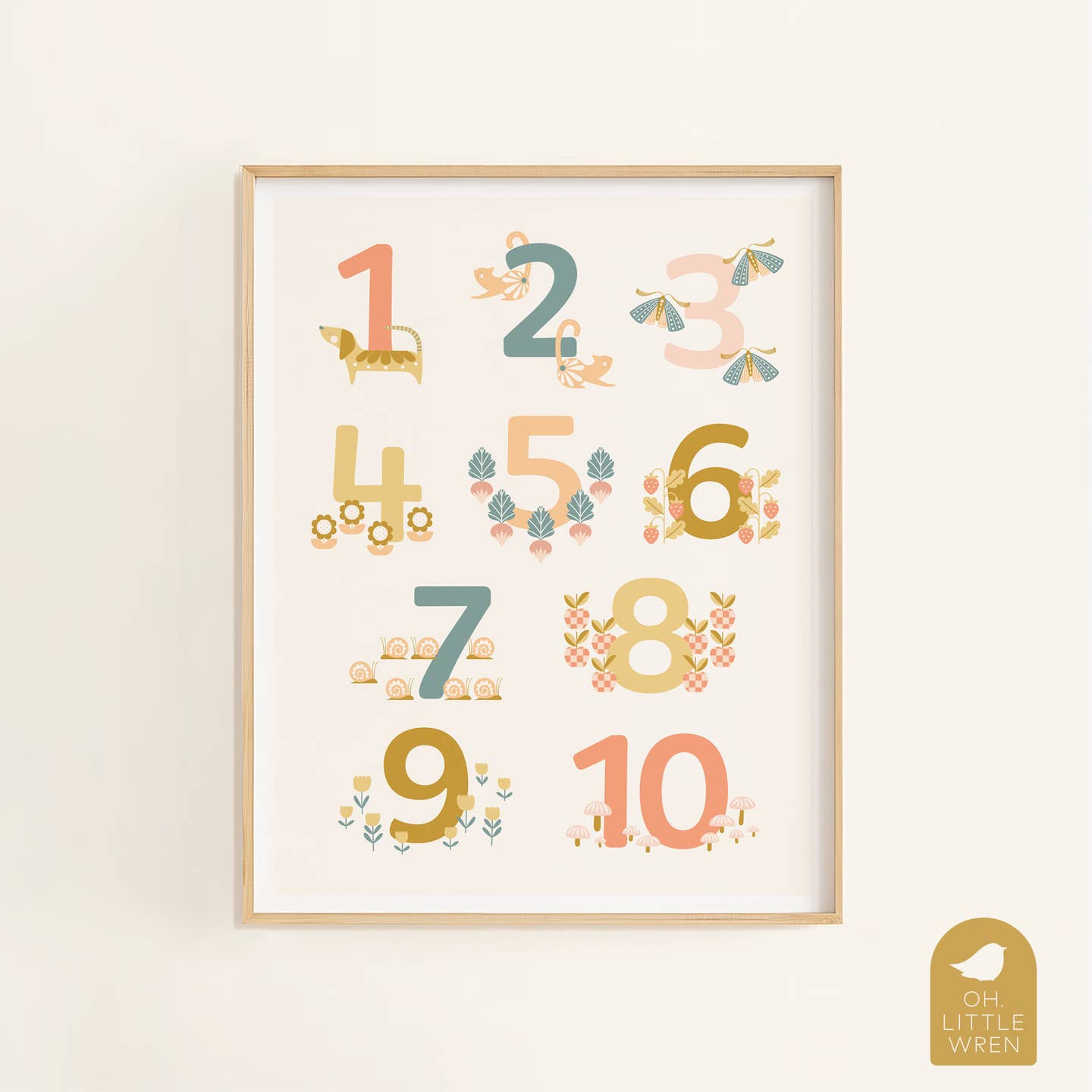 Count To 10 Art Print