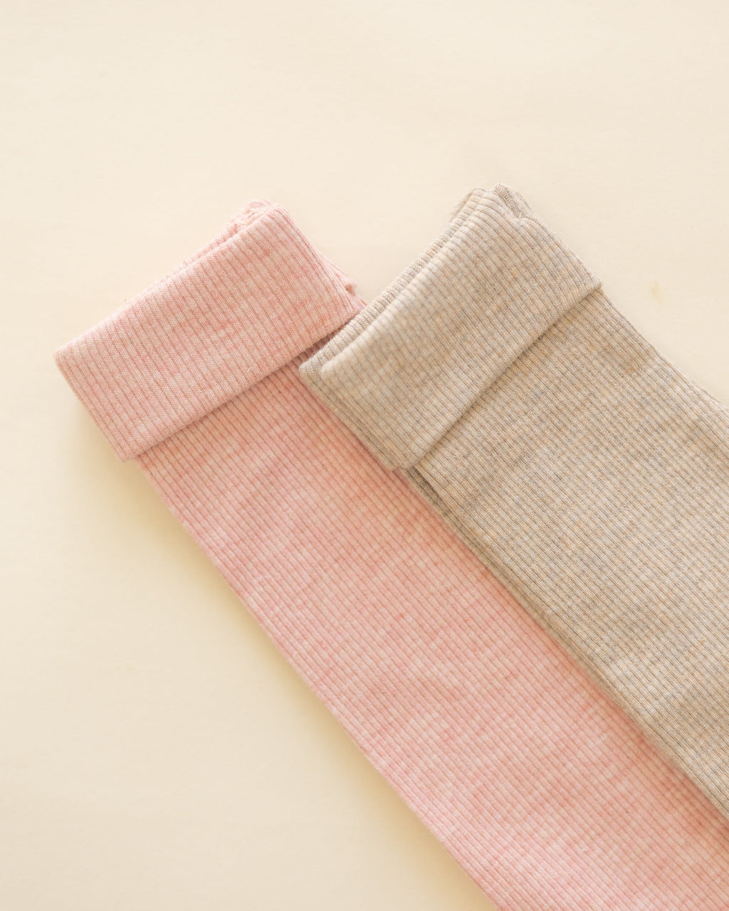 Ribbed Long Sleeve Onesie - Rose