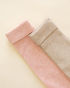 Ribbed Long Sleeve Onesie - Rose