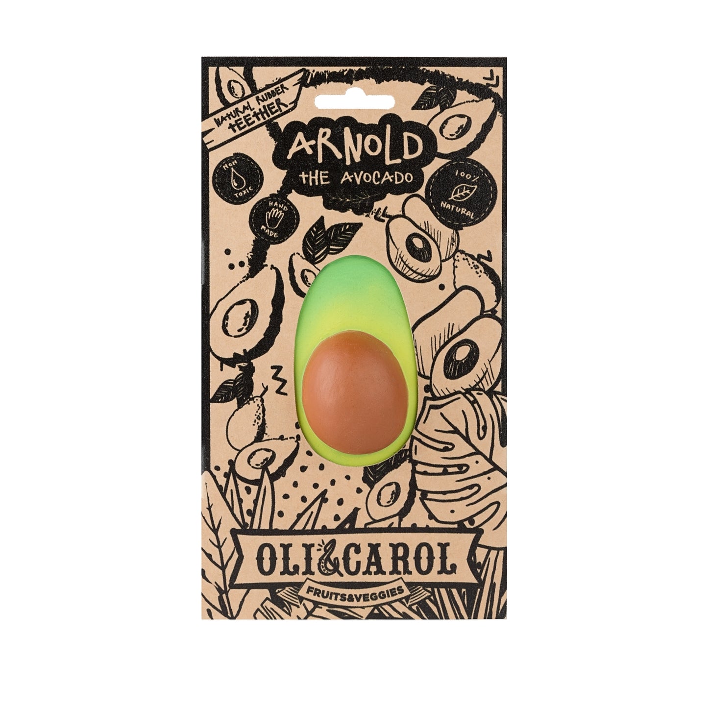 Arnold the Avocado Teether & Bath Toy