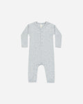 Ribbed Baby Jumpsuit - Dusty Blue