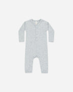 Ribbed Baby Jumpsuit - Dusty Blue