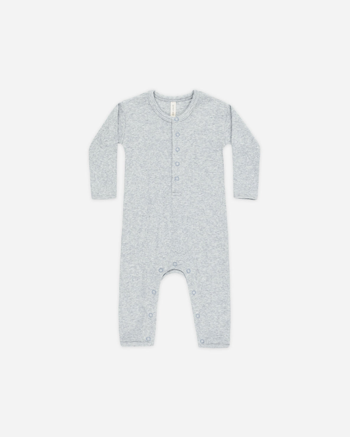 Ribbed Baby Jumpsuit - Dusty Blue