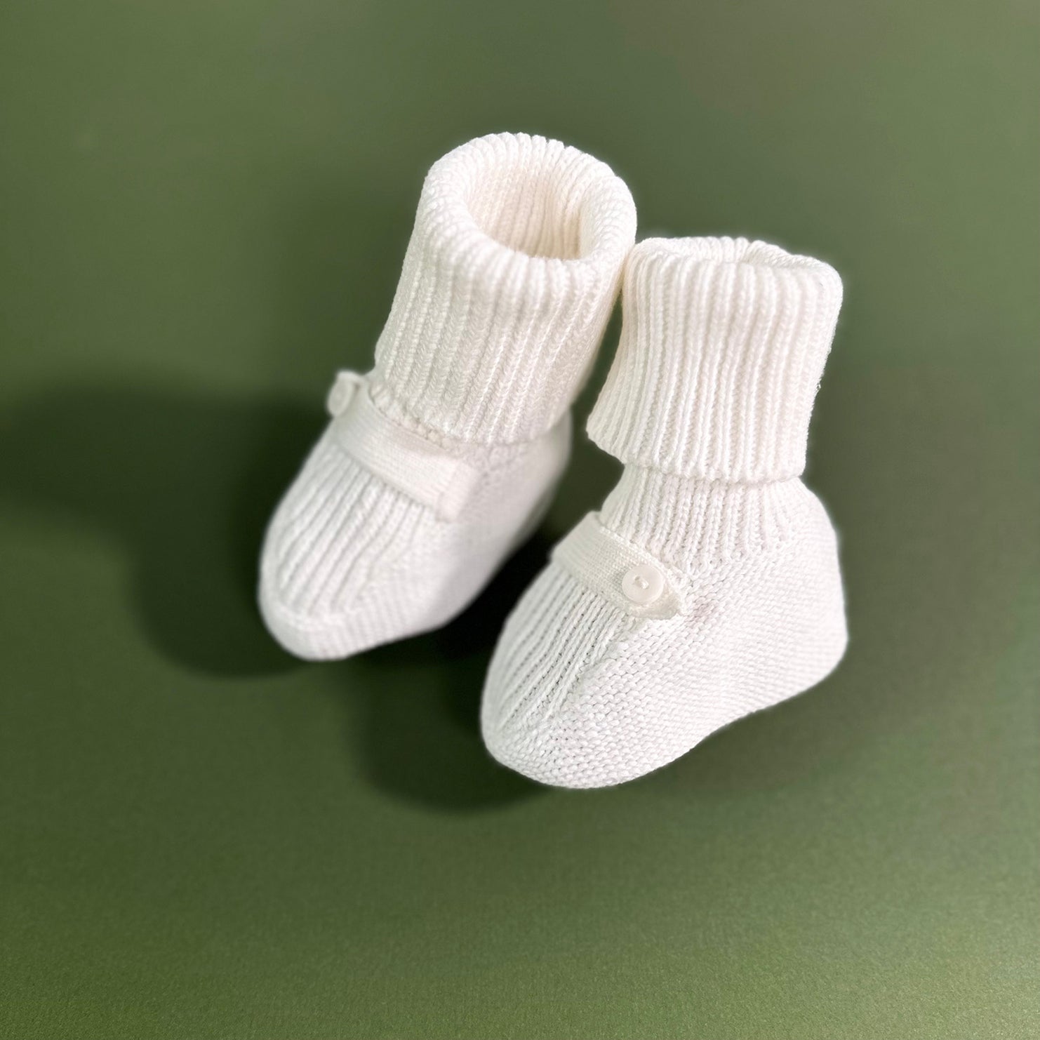 Classic Sweater Knit Baby Booties