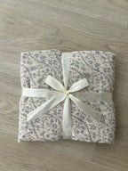 Organic Muslin Blanket in Bluebell Vine