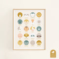 Animal Faces Art Print