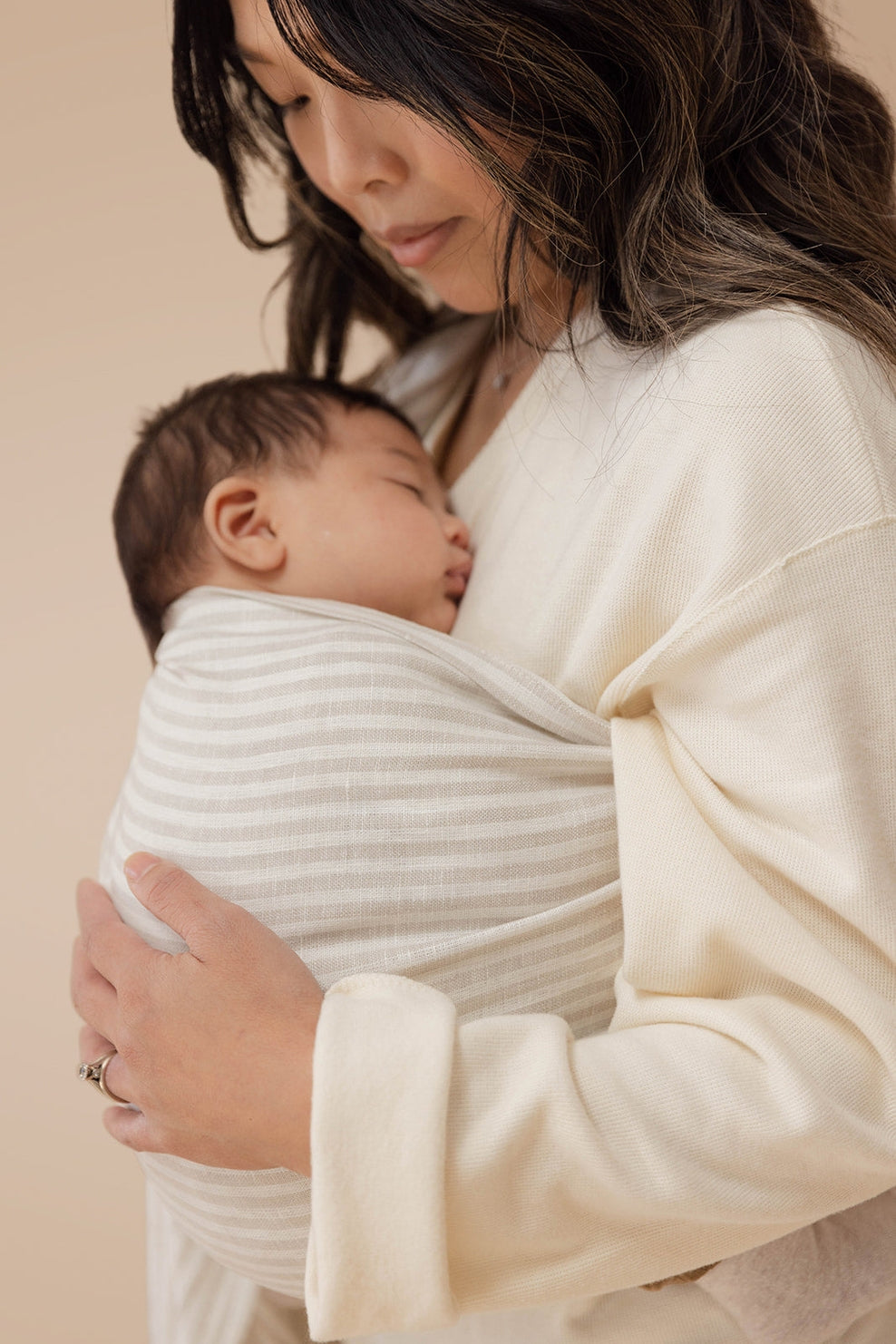 Linen Ring Sling - Swan
