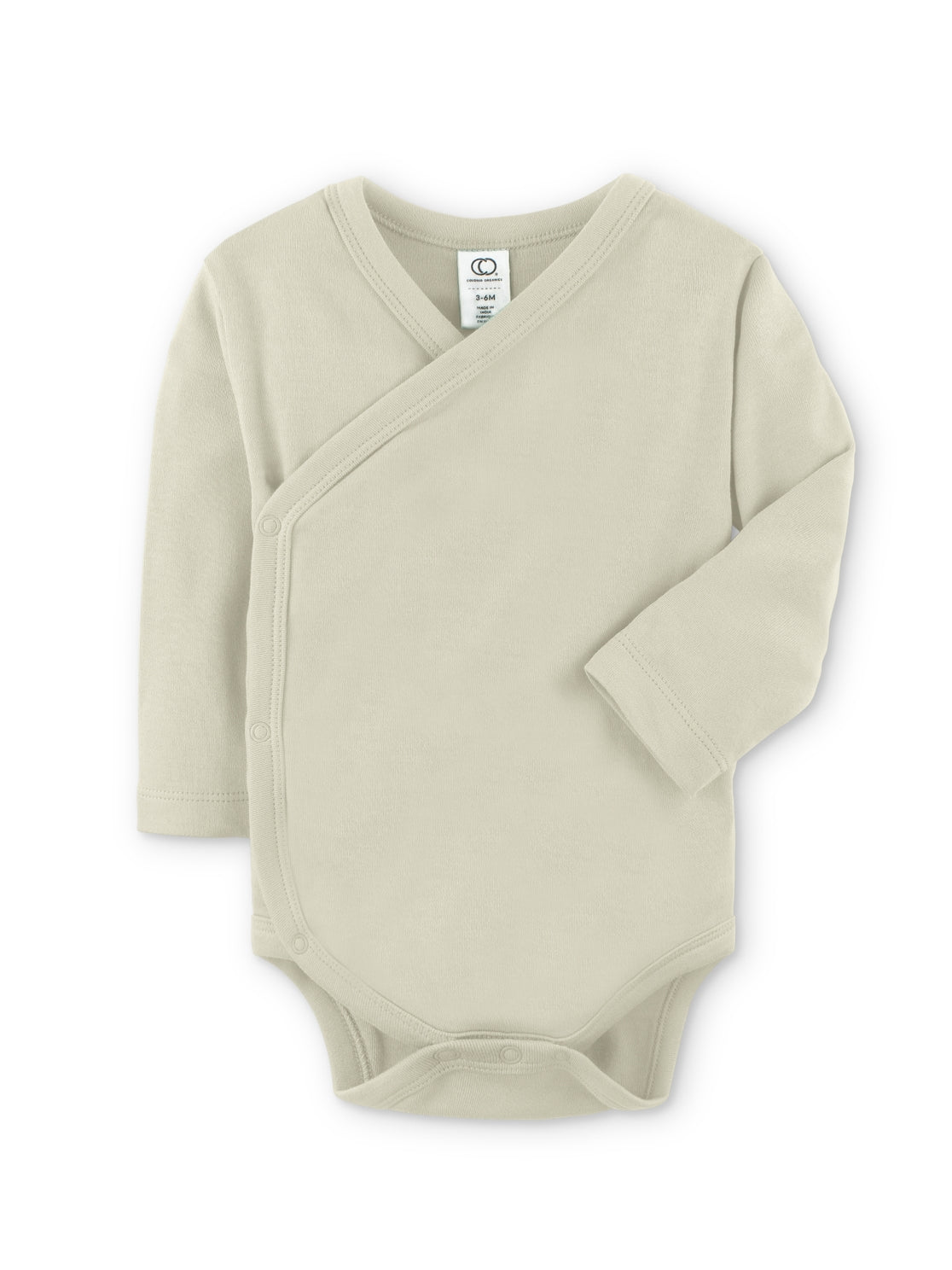 Organic Baby Long Sleeve Classic Kimono Bodysuit