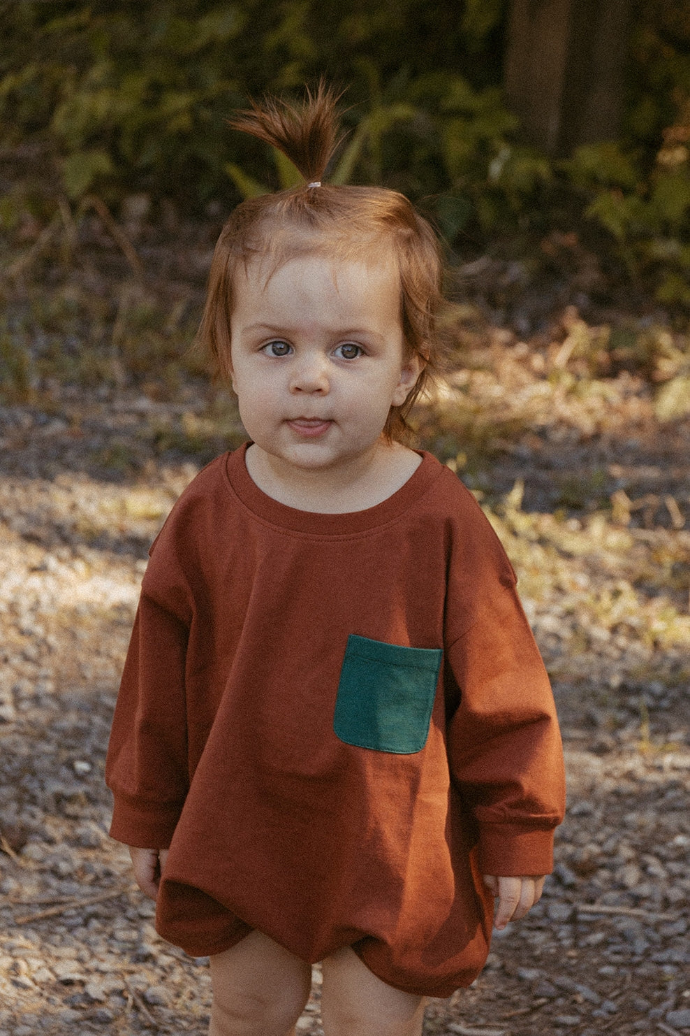 Harley Pocket Romper in Sequoia