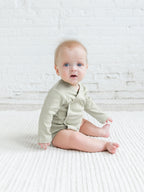 Organic Baby Long Sleeve Classic Kimono Bodysuit
