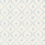 Organic Muslin Blanket in Blue Lattice