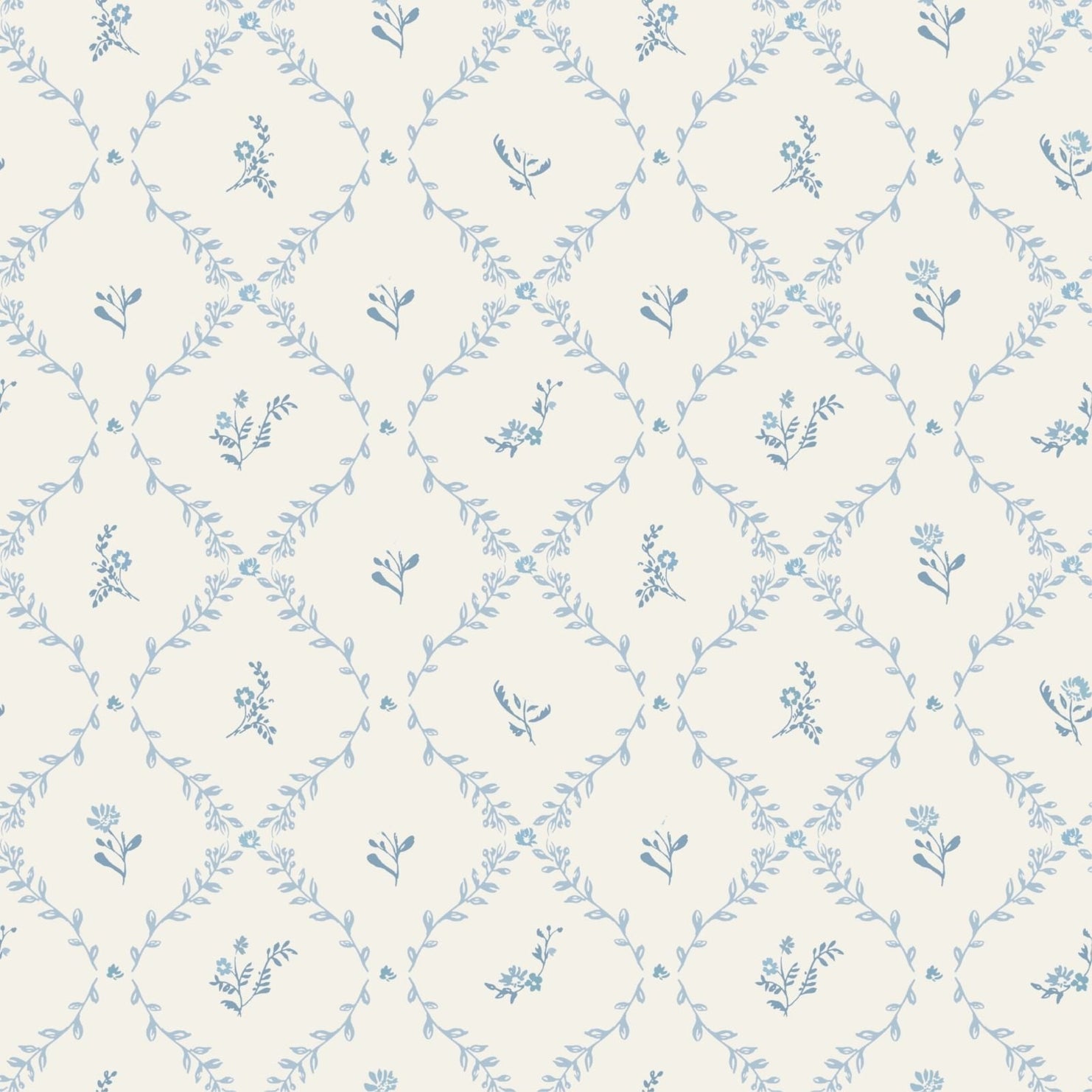 Organic Muslin Blanket in Blue Lattice