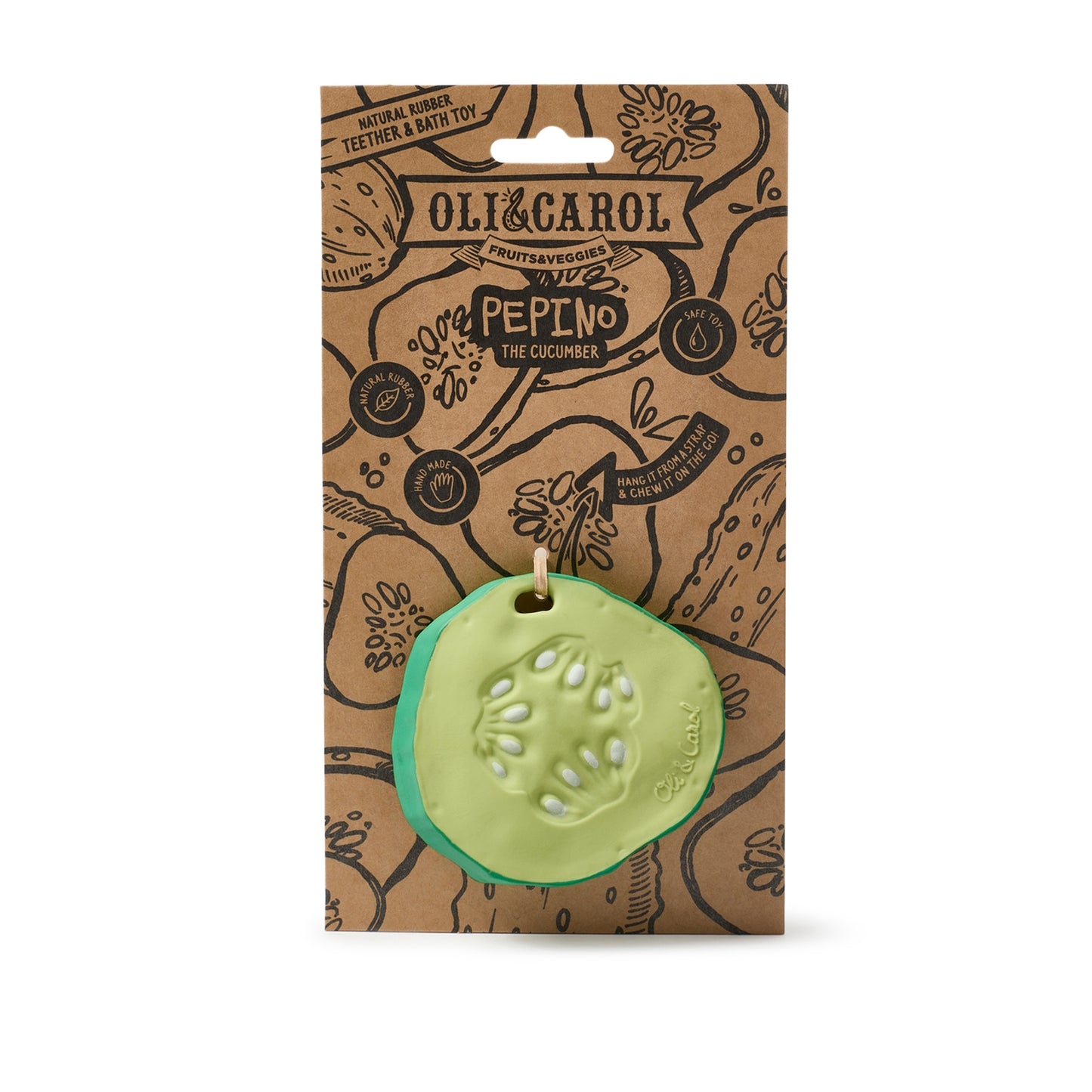 Pepino the Cucumber Teether & Bath Toy